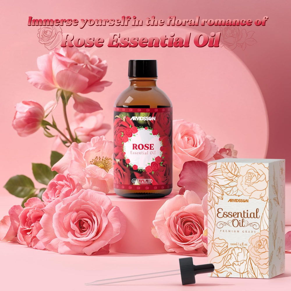 ARVIDSSON Rose Essential Oil diffuser pour for a relaxing ambiance