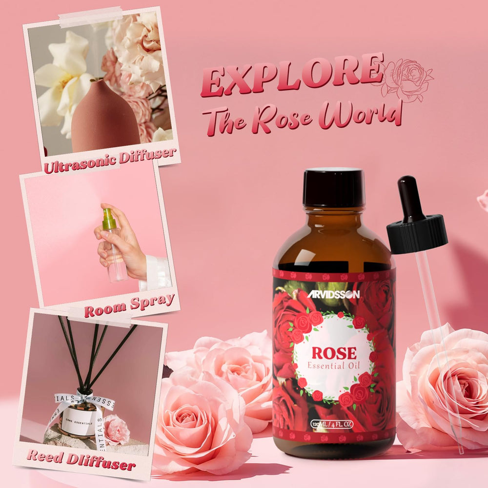 ARVIDSSON Rose Essential Oil dilution guide for safe use
