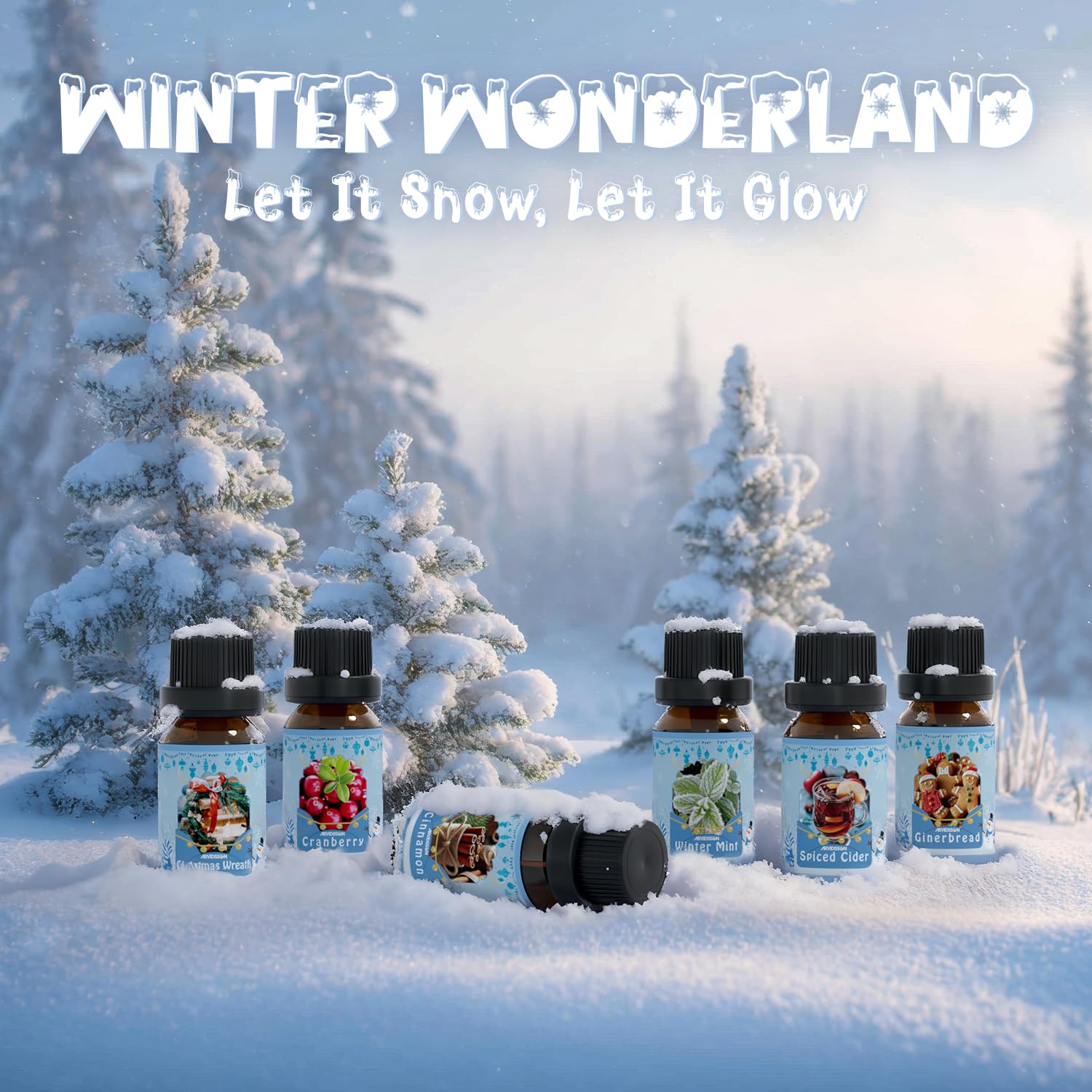 ARVIDSSON Winter Essential Oils Set Holiday Blends completes seasonal aromatherapy routines.