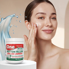 Arymar Mutton Tallow Balm on hands and elbows shows versatile care.