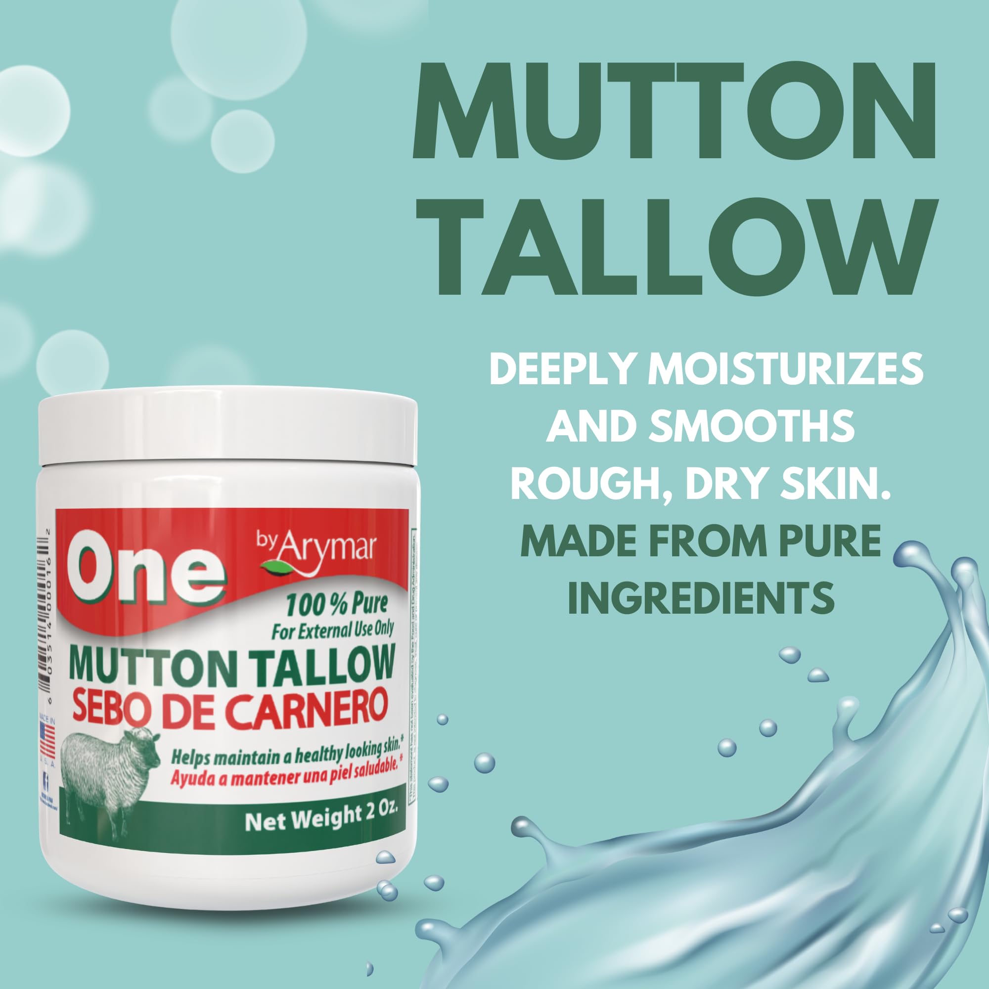 Arymar Mutton Tallow Balm on sunburn area providing soothing hydration.