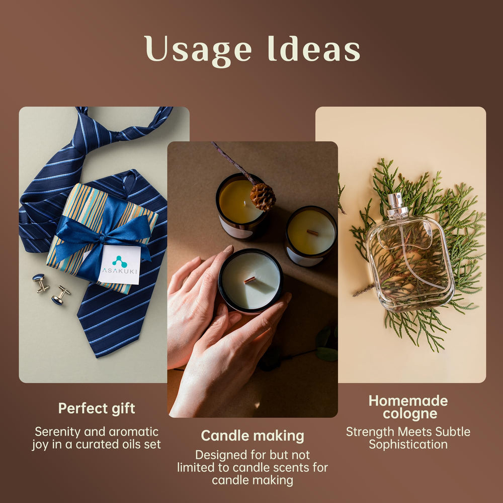 ASAKUKI Blue bottle creates a clean, citrus-forward scent for workspaces.