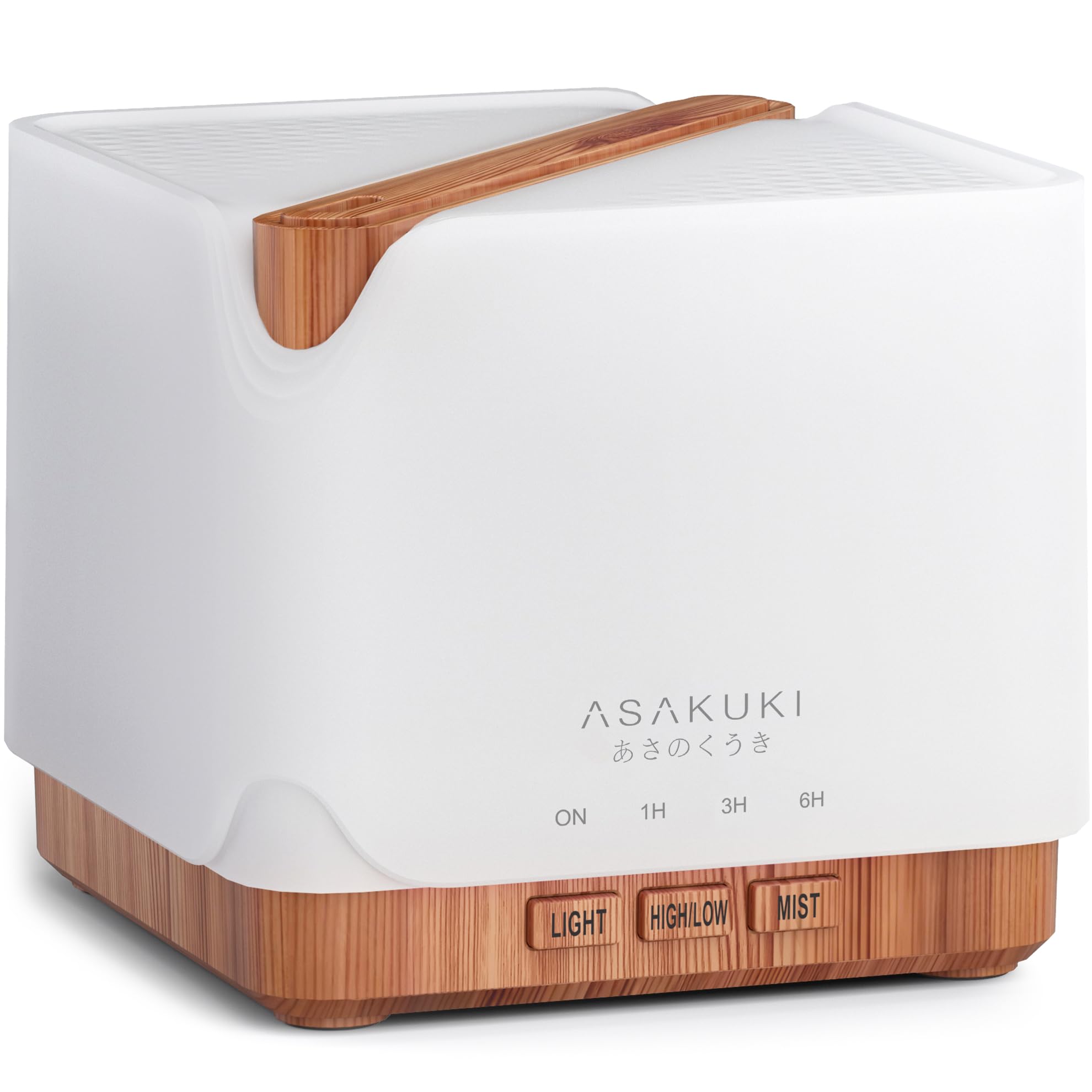 ASAKUKI 700 ml diffuser tank, easy refill for continuous aroma sessions.