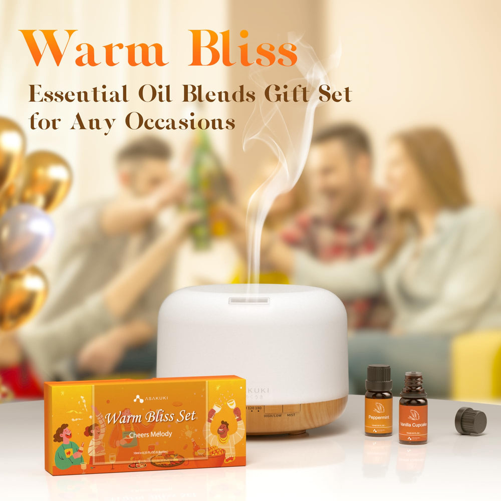 ASAKUKI Apple Cinnamon bottle 10ml for cozy holiday aroma in diffusers and soaps.