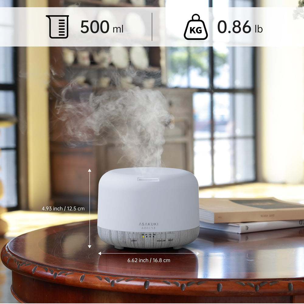 ASAKUKI diffuser uses BPA-free material safe for families.