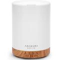 ASAKUKI 300ML Essential Oil Diffuser – 5-in-1 Quiet Humidifier with Auto-Off, 7 LED Colors (Light Brown)