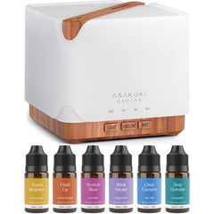 ASAKUKI 700ml diffuser releasing a gentle mist in a calm room