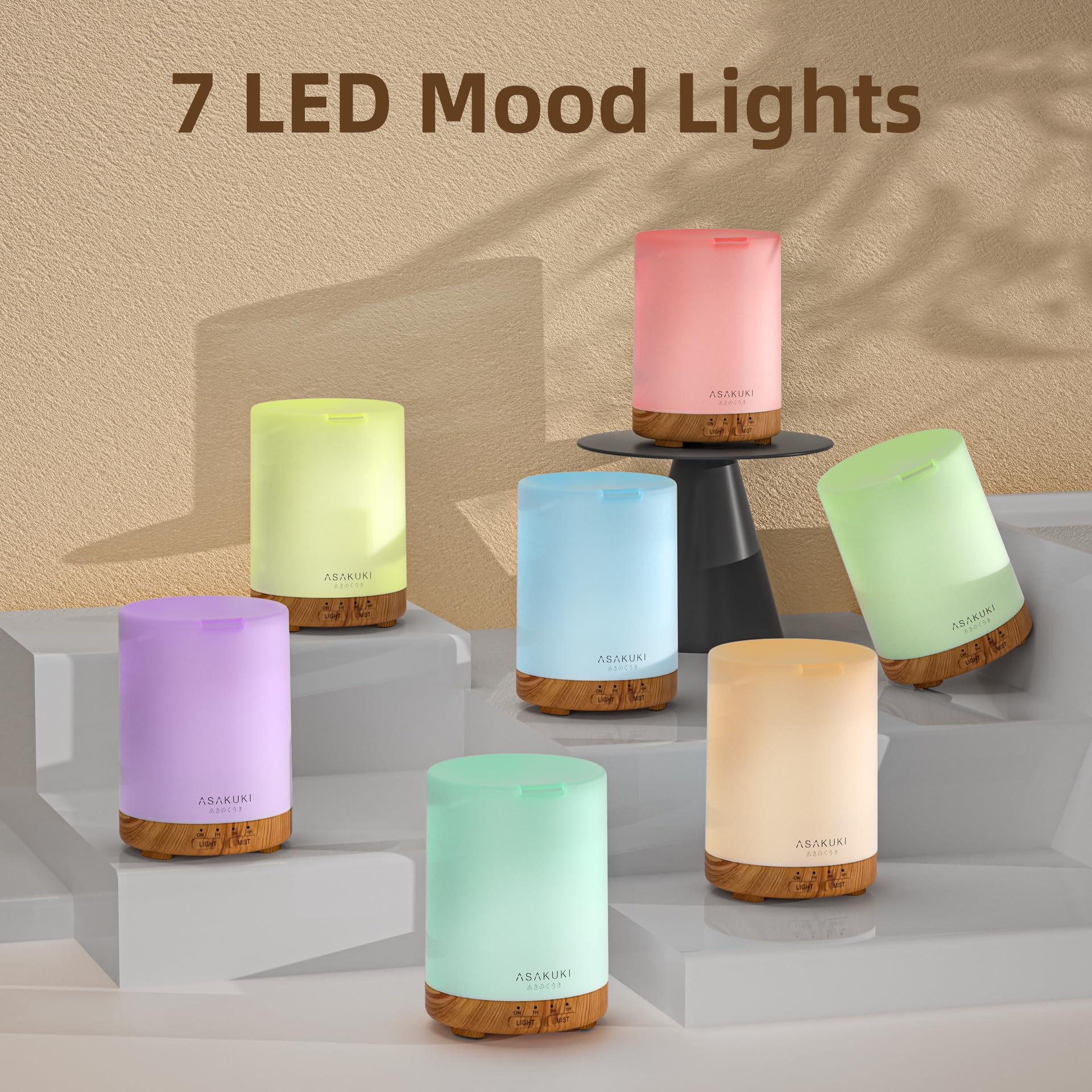 ASAKUKI diffuser auto-off safety feature for worry-free use