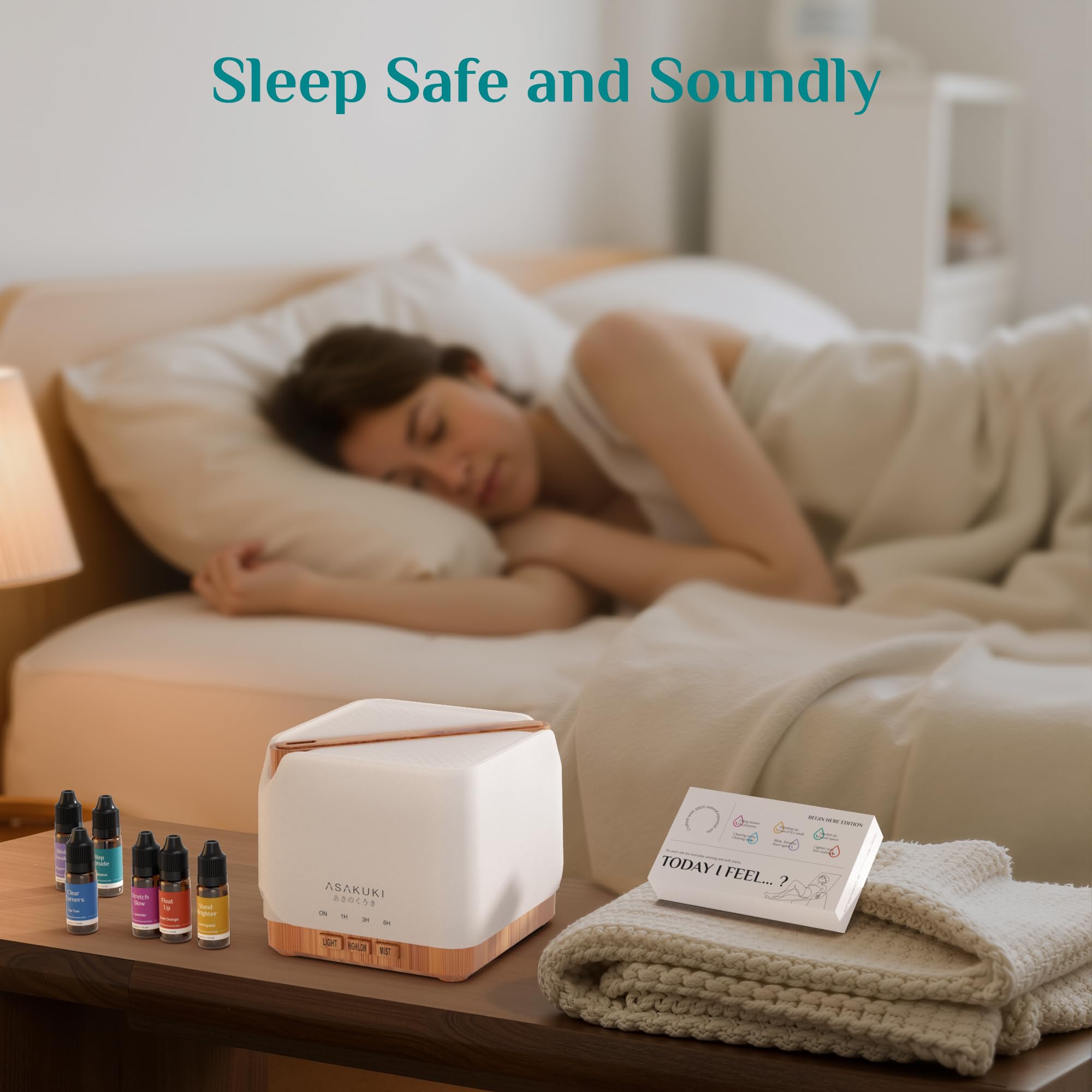 ASAKUKI diffuser made with BPA-free material for family safety
