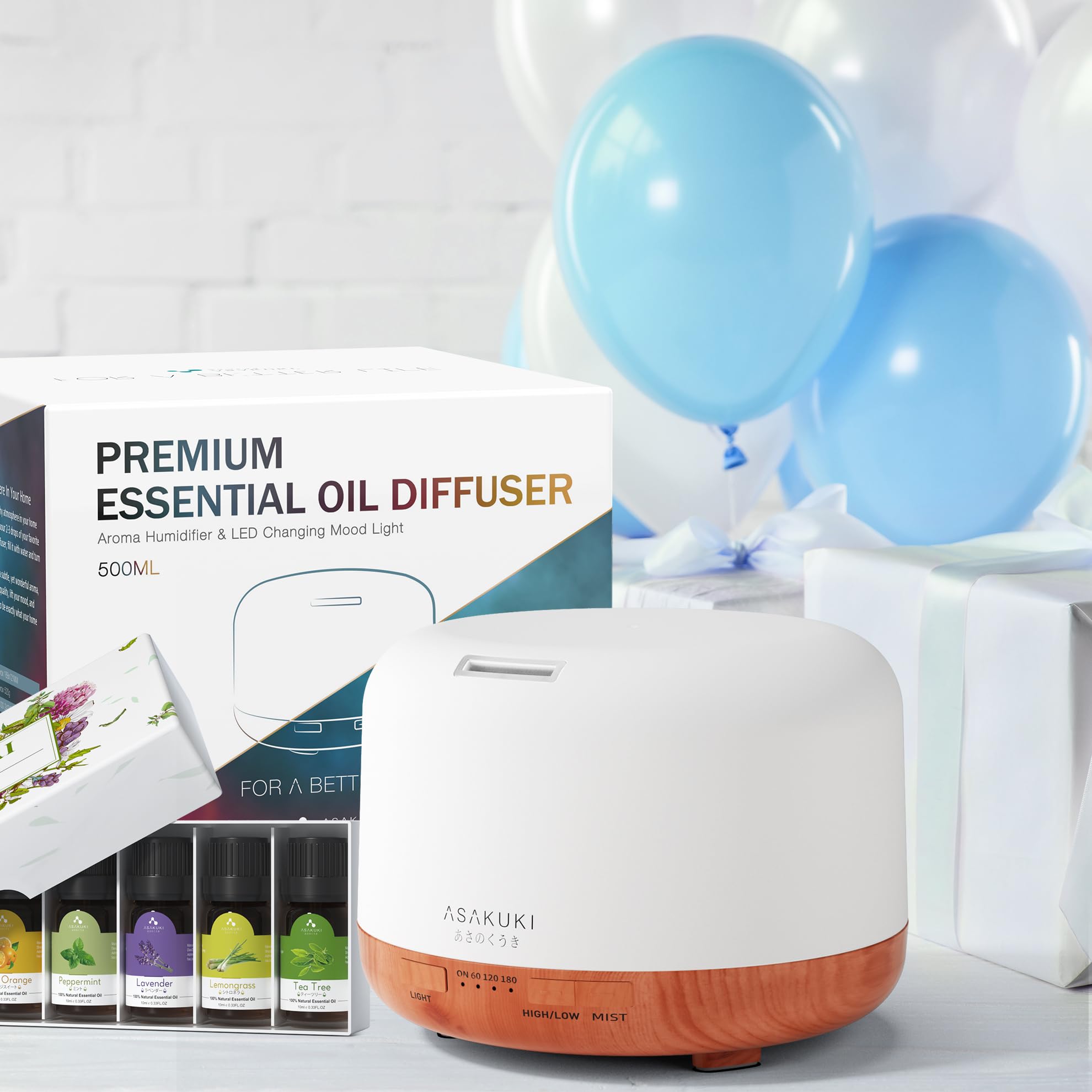 ASAKUKI diffuser shown in a cozy home setup for relaxation
