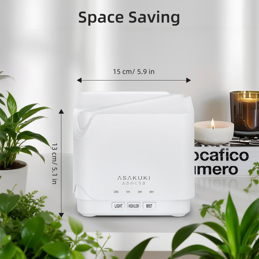 ASAKUKI diffuser used as a calming night light in a bedroom