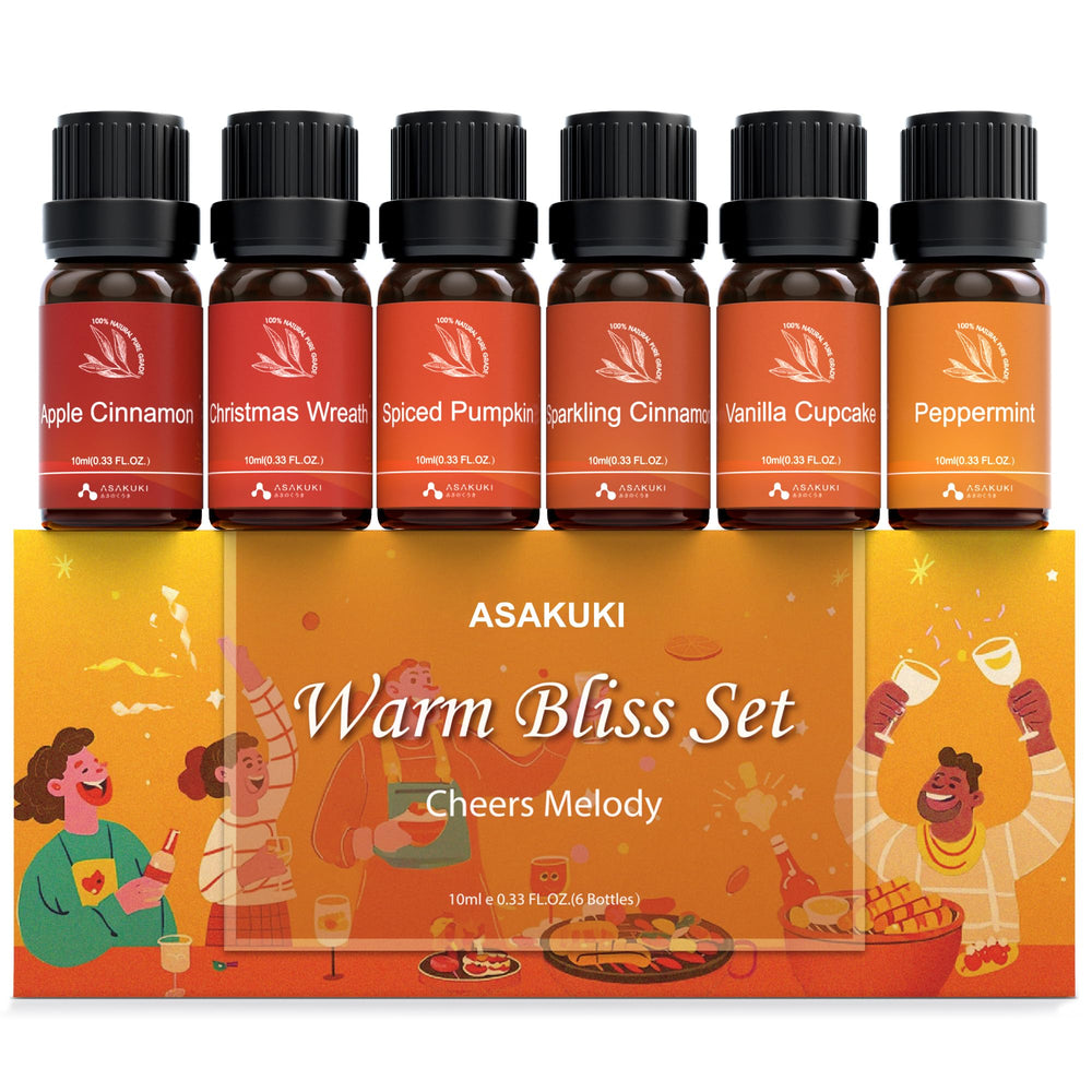 ASAKUKI Peppermint bottle 10ml for refreshing diffusers and aromatherapy sessions.