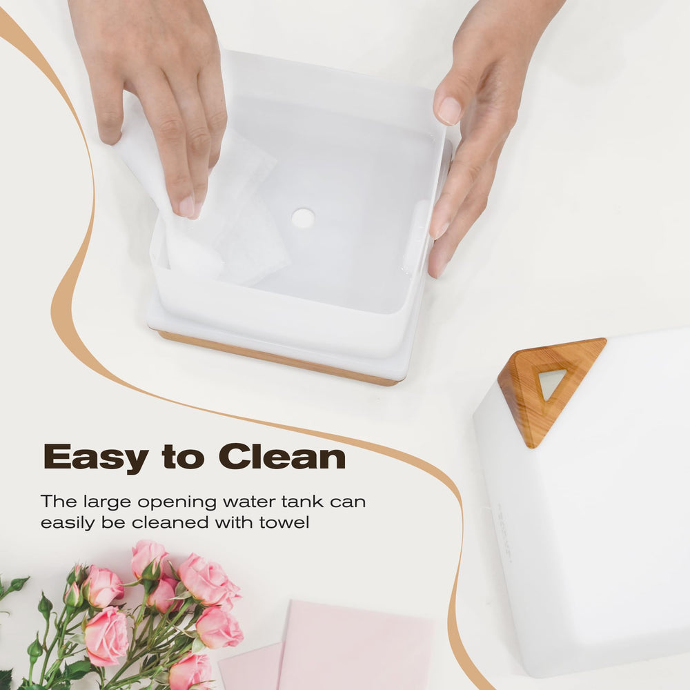 ASAKUKI PP-material diffuser emphasizes safety and easy cleaning.