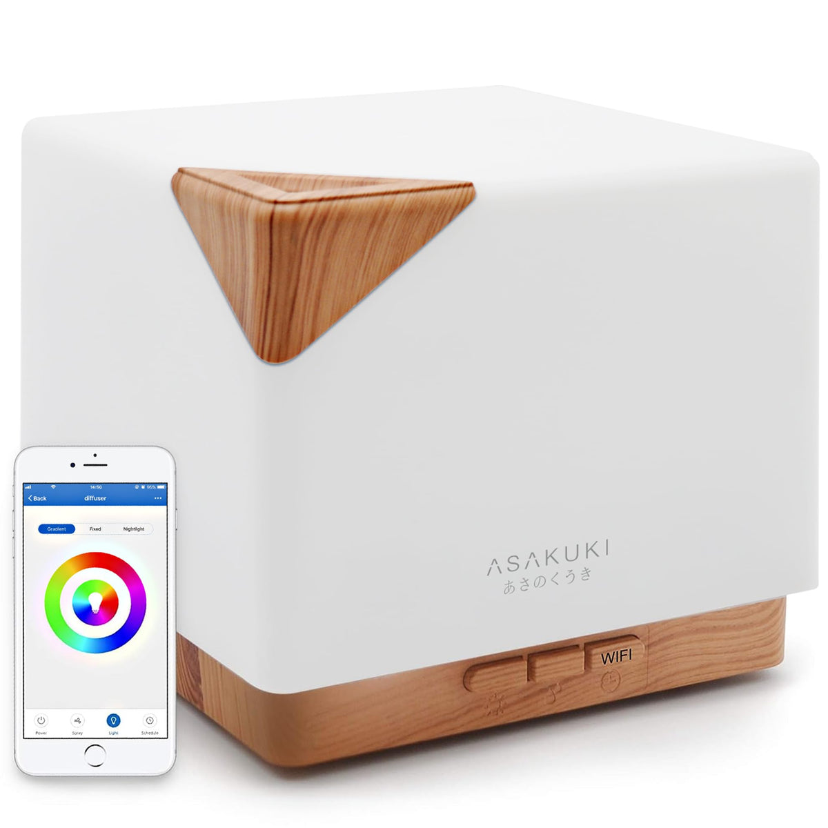 ASAKUKI Smart WiFi Diffuser app setup for seamless voice and remote control
