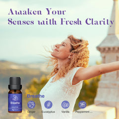 ASAKUKI Zen Breeze Serenity Uplift bottle with diffuser for an uplifting atmosphere