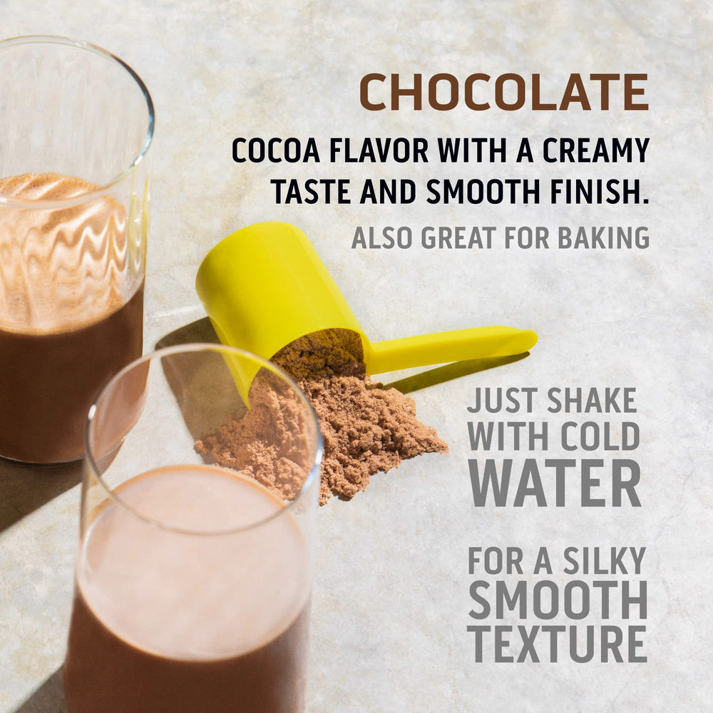 No added sugar claim on Ascent chocolate whey packaging