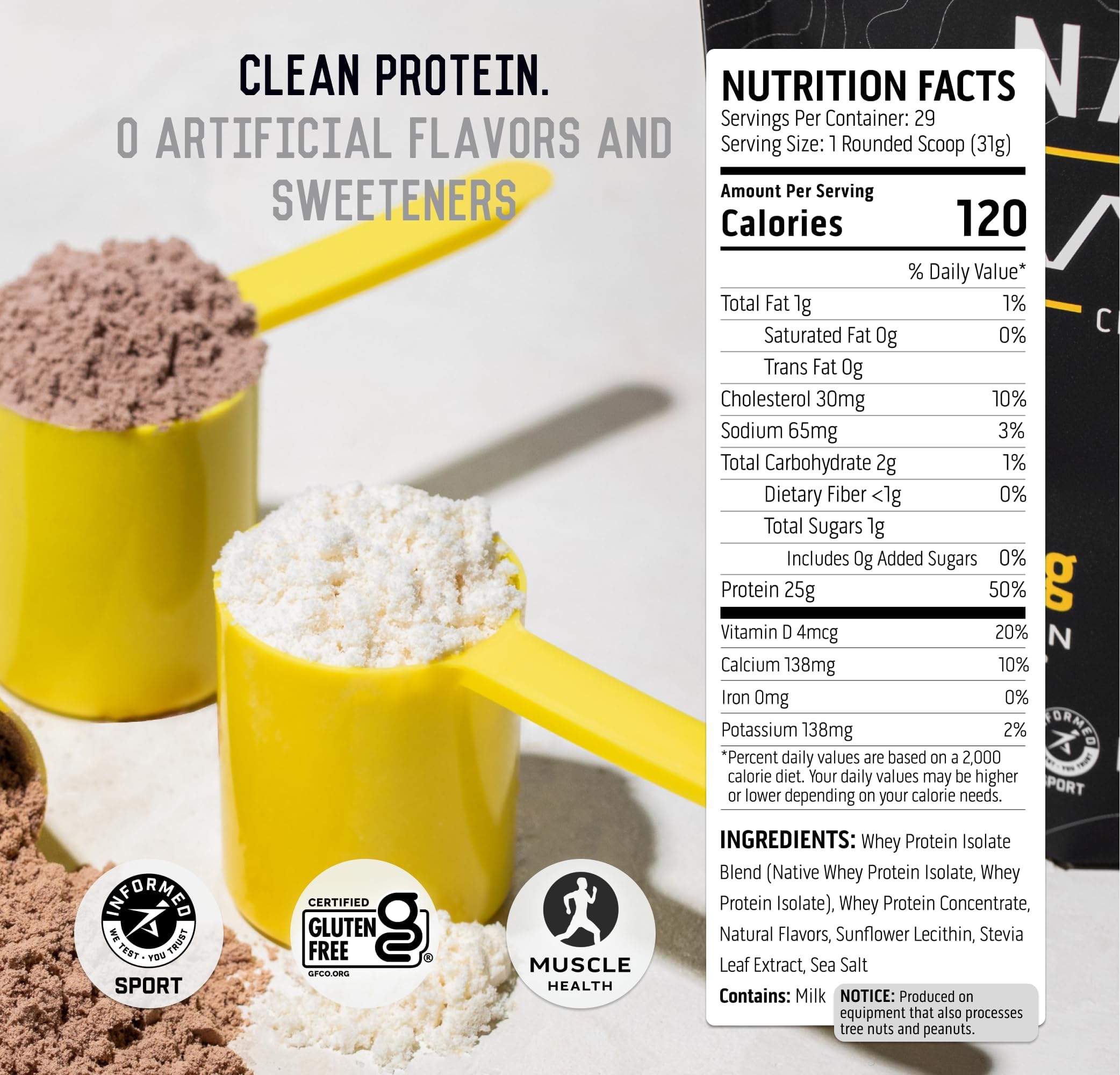 Ascent Lemon Sorbet shaker ready for a quick post-workout shake.