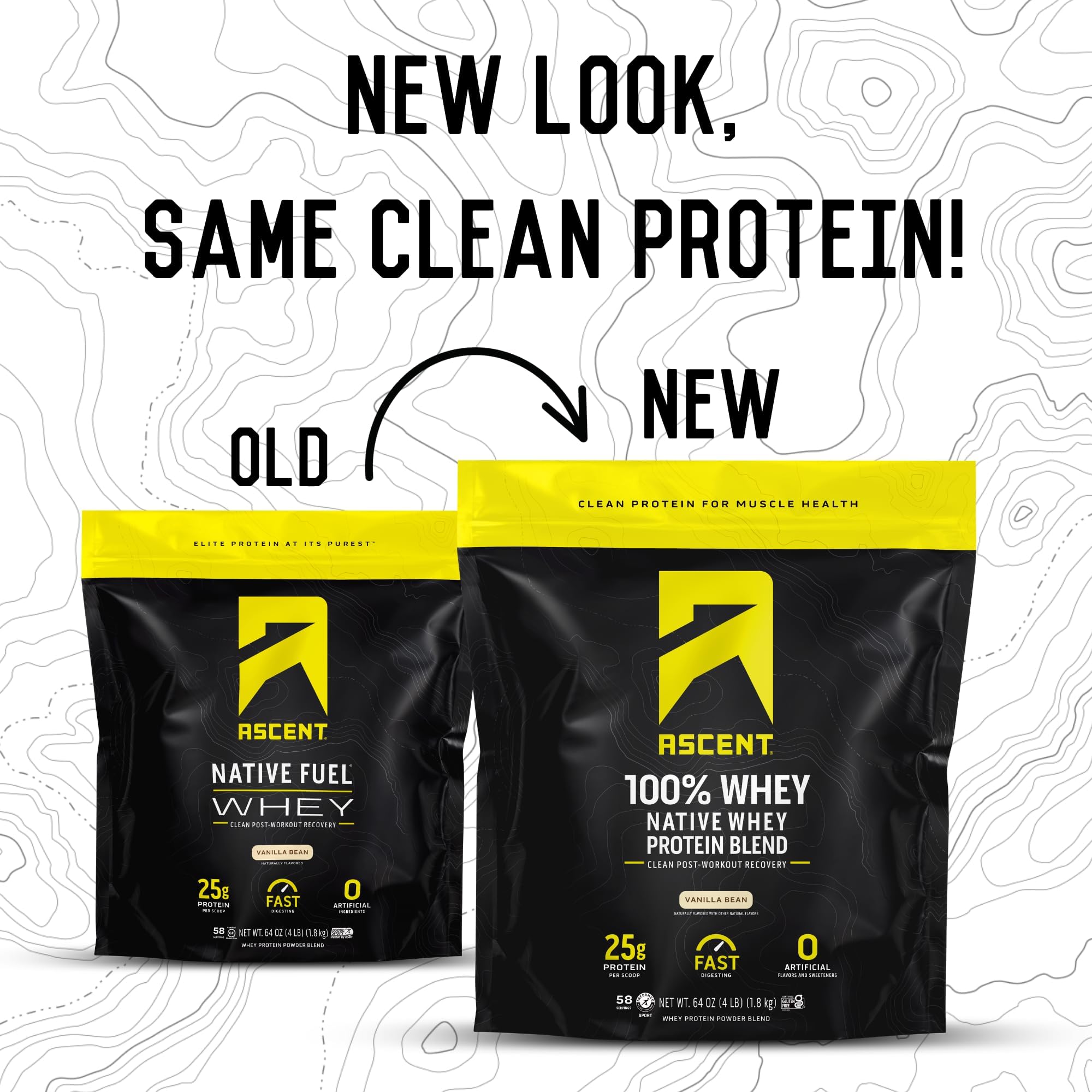 Shake of Ascent whey in glass demonstrating smooth texture.