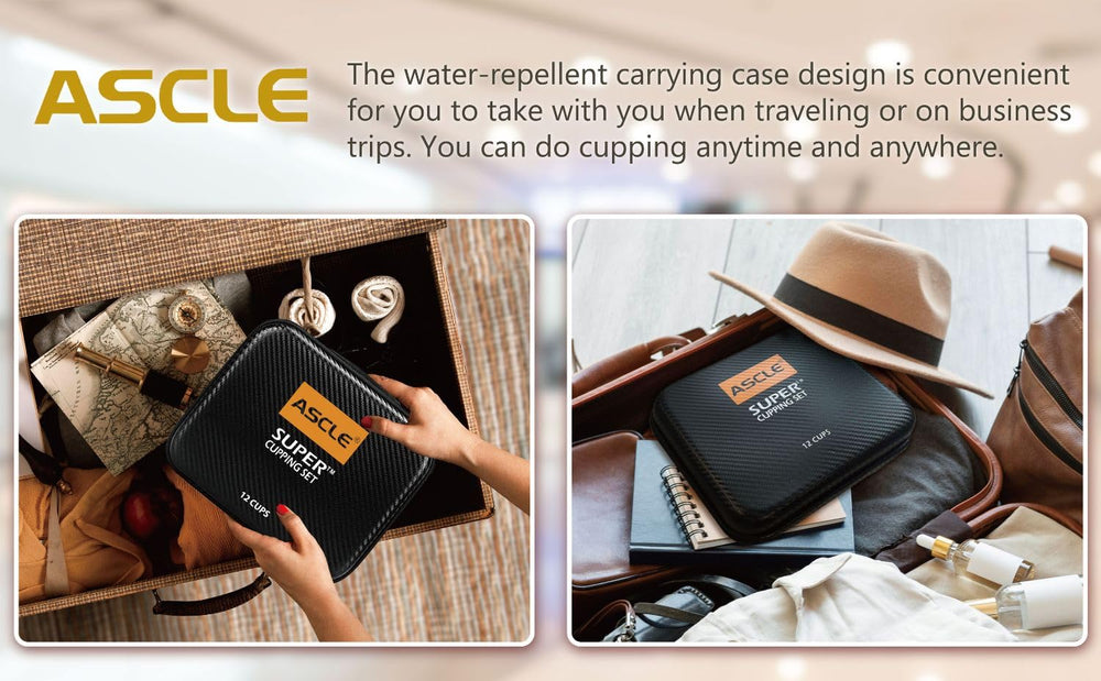 Ascle Super Cupping Set carrying case shown for organized transport