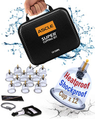 Ascle Super Cupping Set cups for professional massage and skin-friendly use