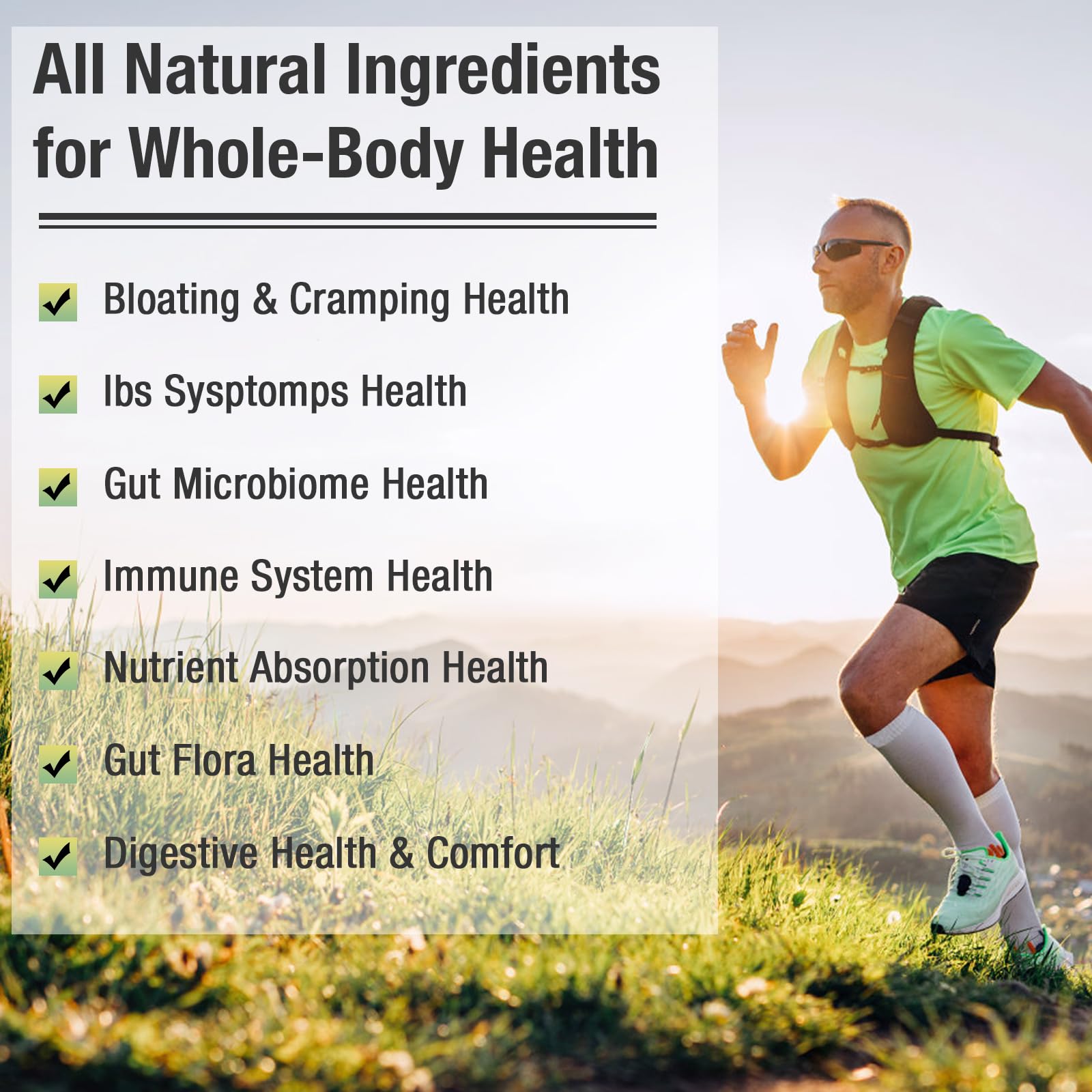 Ascuoli Probiotics 15 organic herbs blend highlights natural support for digestion.