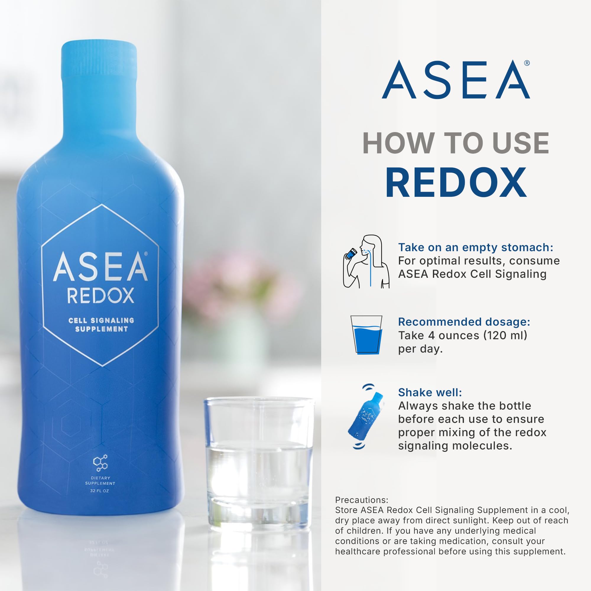 ASEA Redox 4-pack display communicates convenient multi-pack option for ongoing use