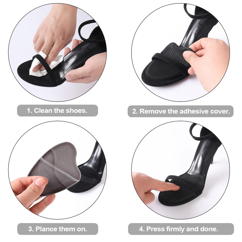 Ashoesert metatarsal pads packaging image for tidy storage.