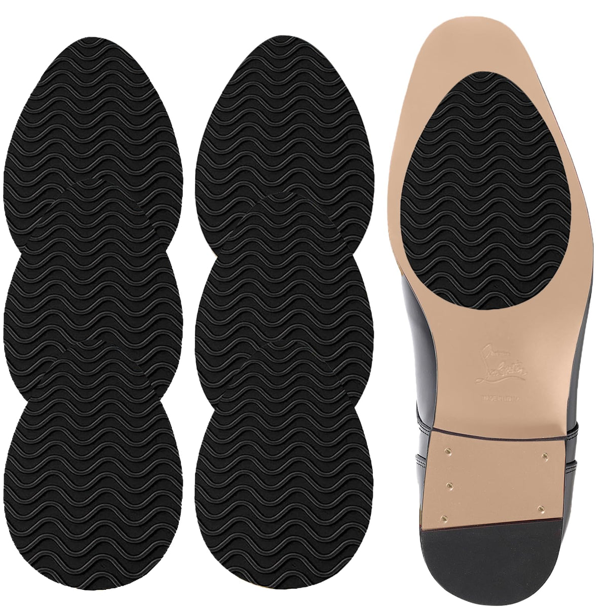 Ashoesert non-slip pad on sole for improved grip and stability.