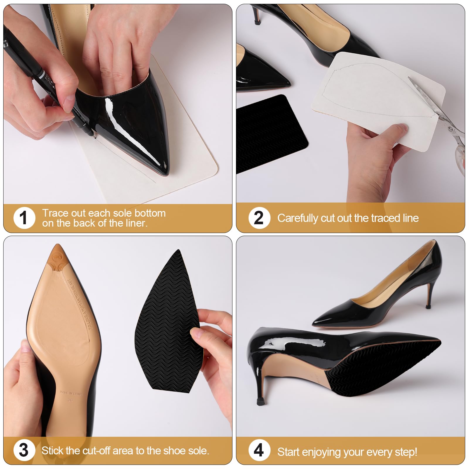 Protección duradera de suela con Ashoesert para tacones