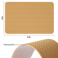 Ashoesert self-adhesive silicone pad shields the sole and reduces noise