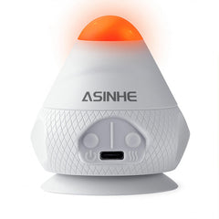 Asinhe VibeHeat Mini with suction-base for hands-free massage on smooth surfaces.