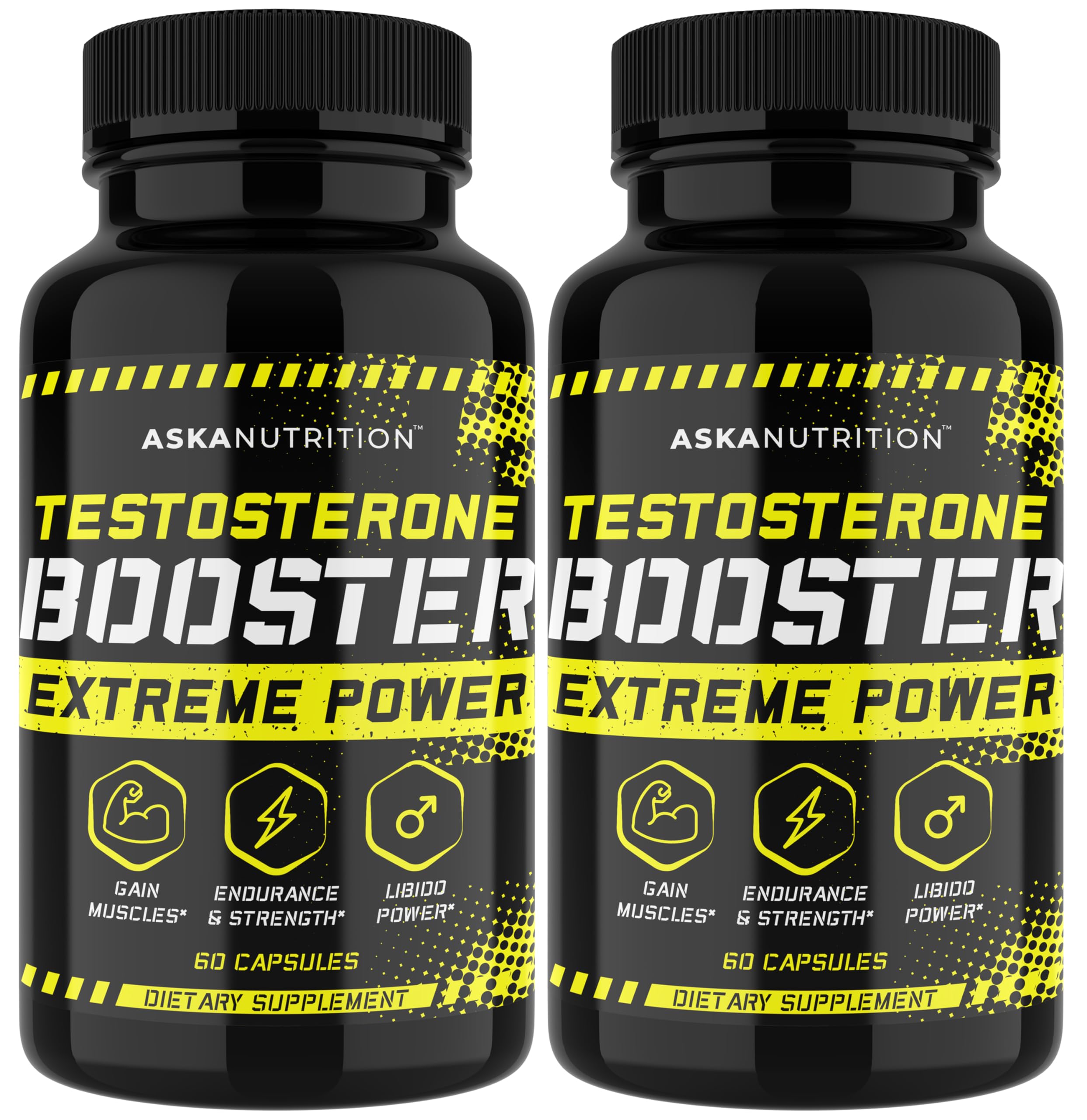 ASKA Nutrition testosterone booster bottle with Tongkat Ali for energy support
