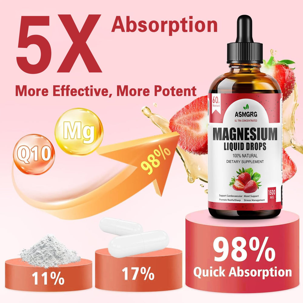 ASMGRG magnesium liquid drops with vitamins D and B6