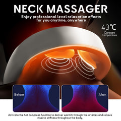 asomooh neck massager elastic design adapts to different neck shapes