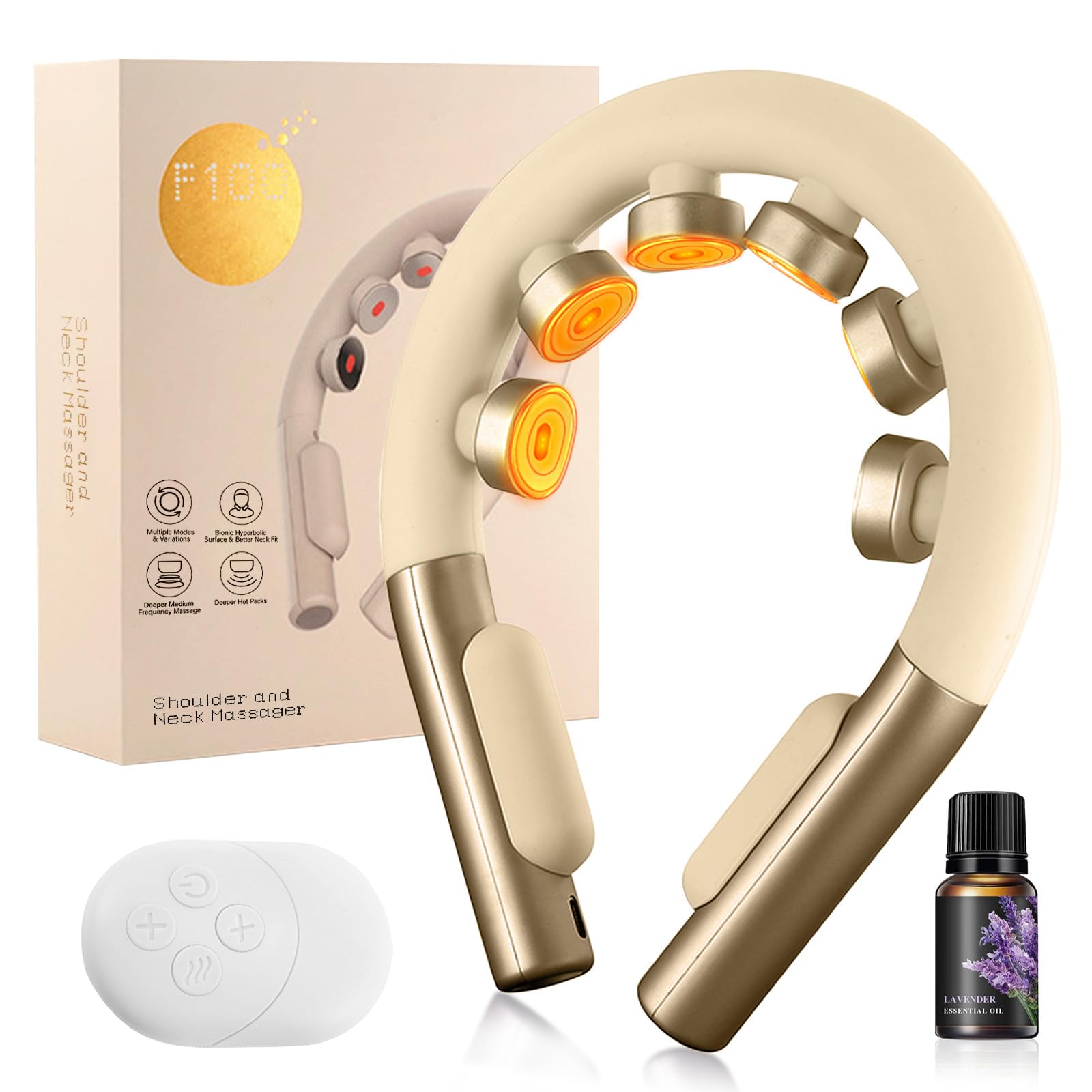 asomooh neck massager showing ergonomic curve for comfortable support