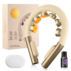 asomooh neck massager showing ergonomic curve for comfortable support