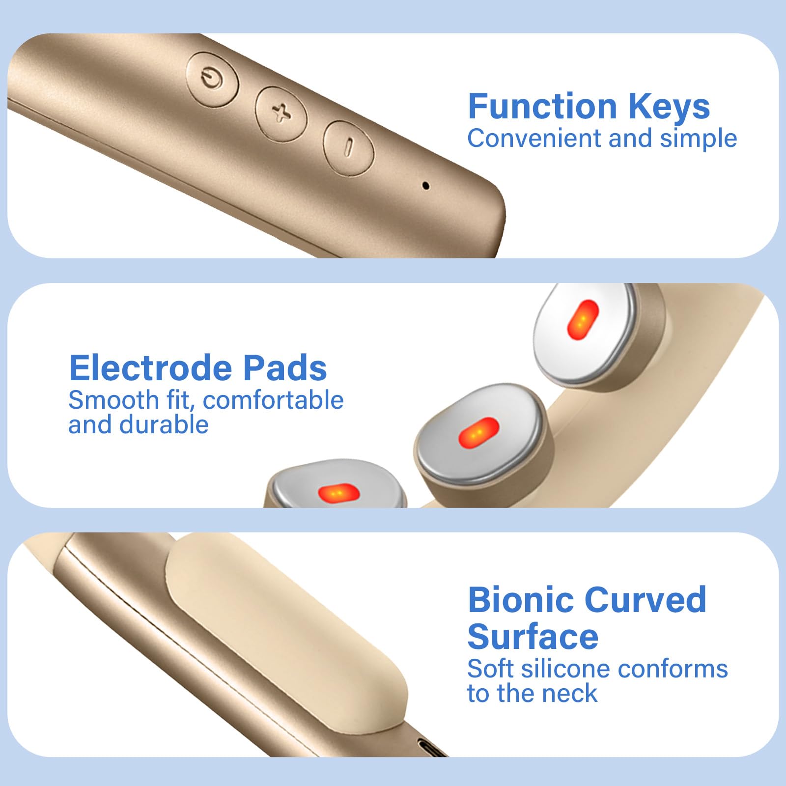 asomooh neck massager in compact portable design