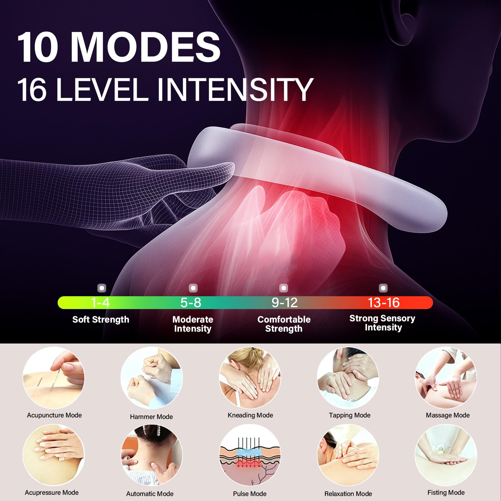 asomooh neck massager interior silicone lining for skin comfort