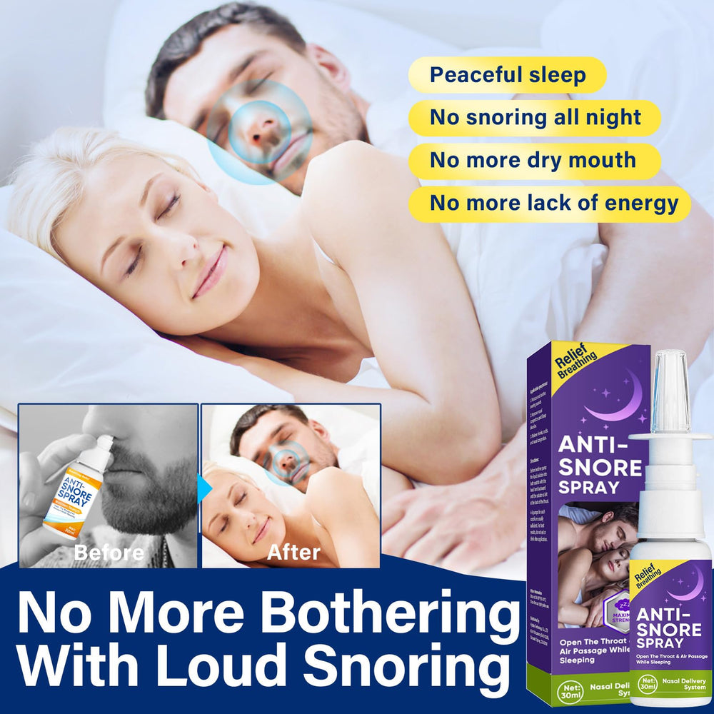 Asomooh Stop Snoring Spray ready for night-time before-bed use.