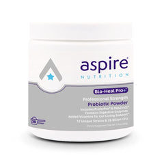 Aspire Nutrition Bio-Heal Pro+ bottle front for daily gut balance