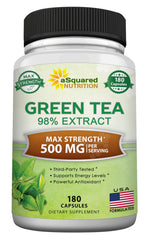aSquared Nutrition Green Tea Extract bottle ready for daily antioxidant support