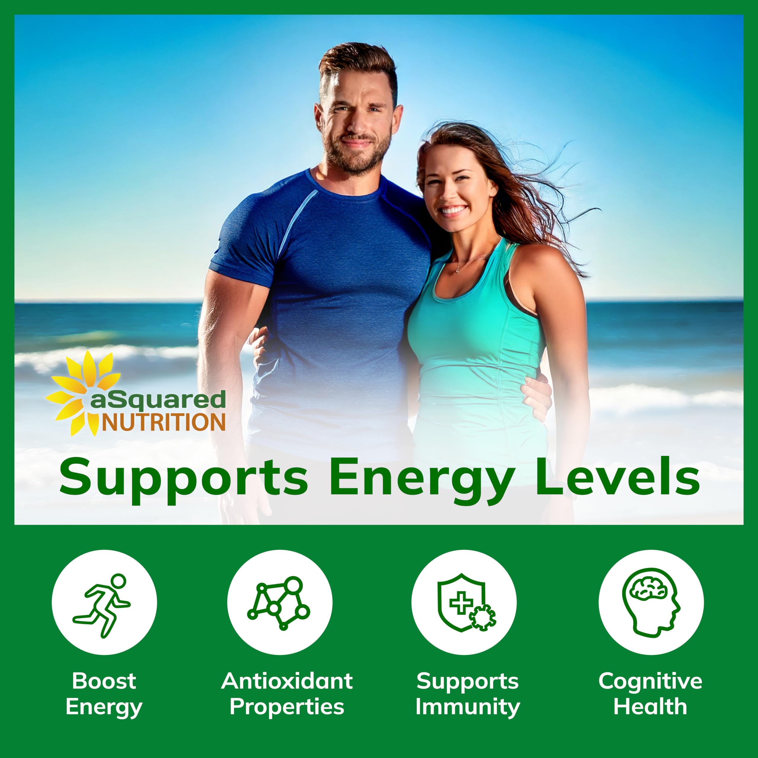 aSquared glass of water beside green tea extract capsules for easy intake