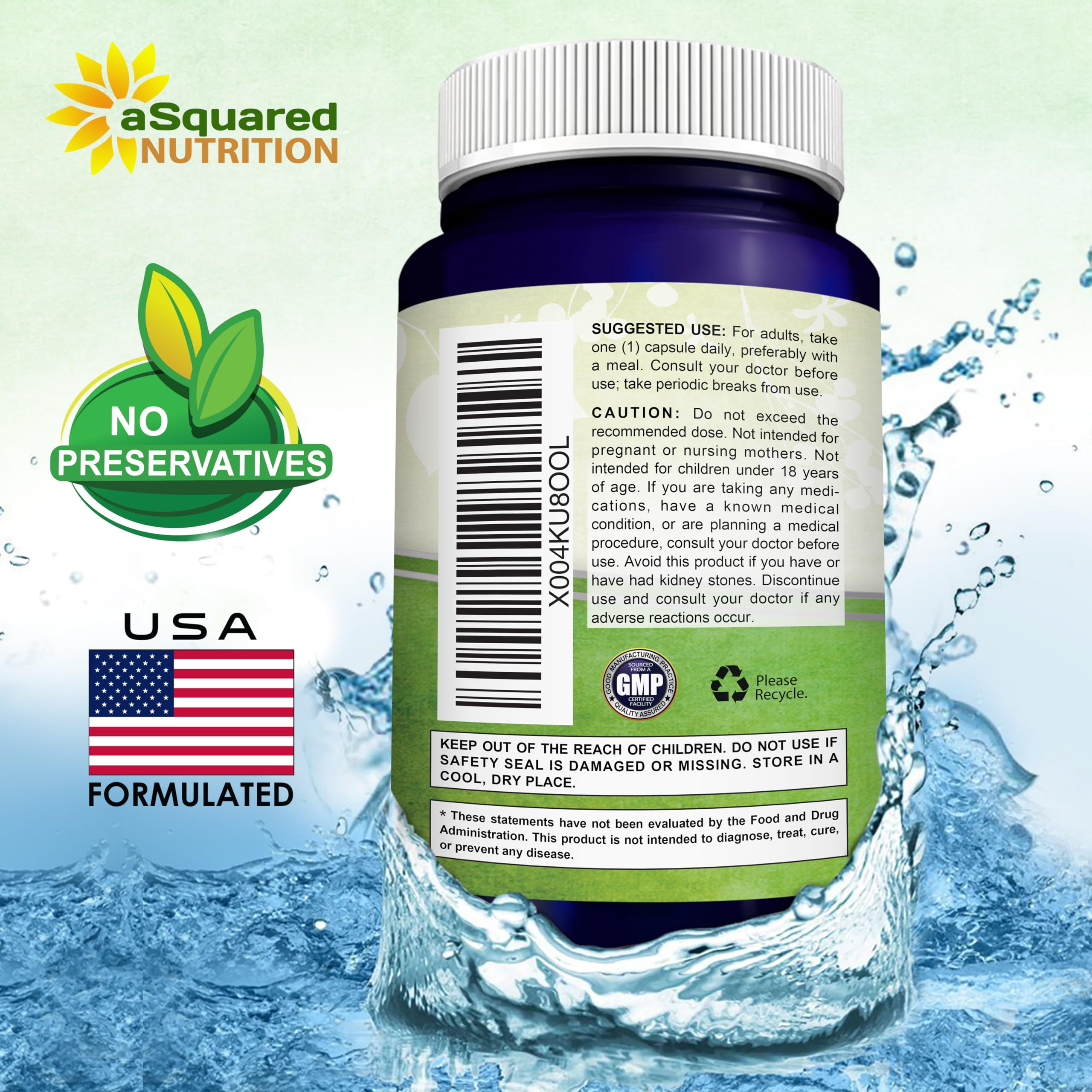 aSquared Nutrition GMP facility production signals consistent quality