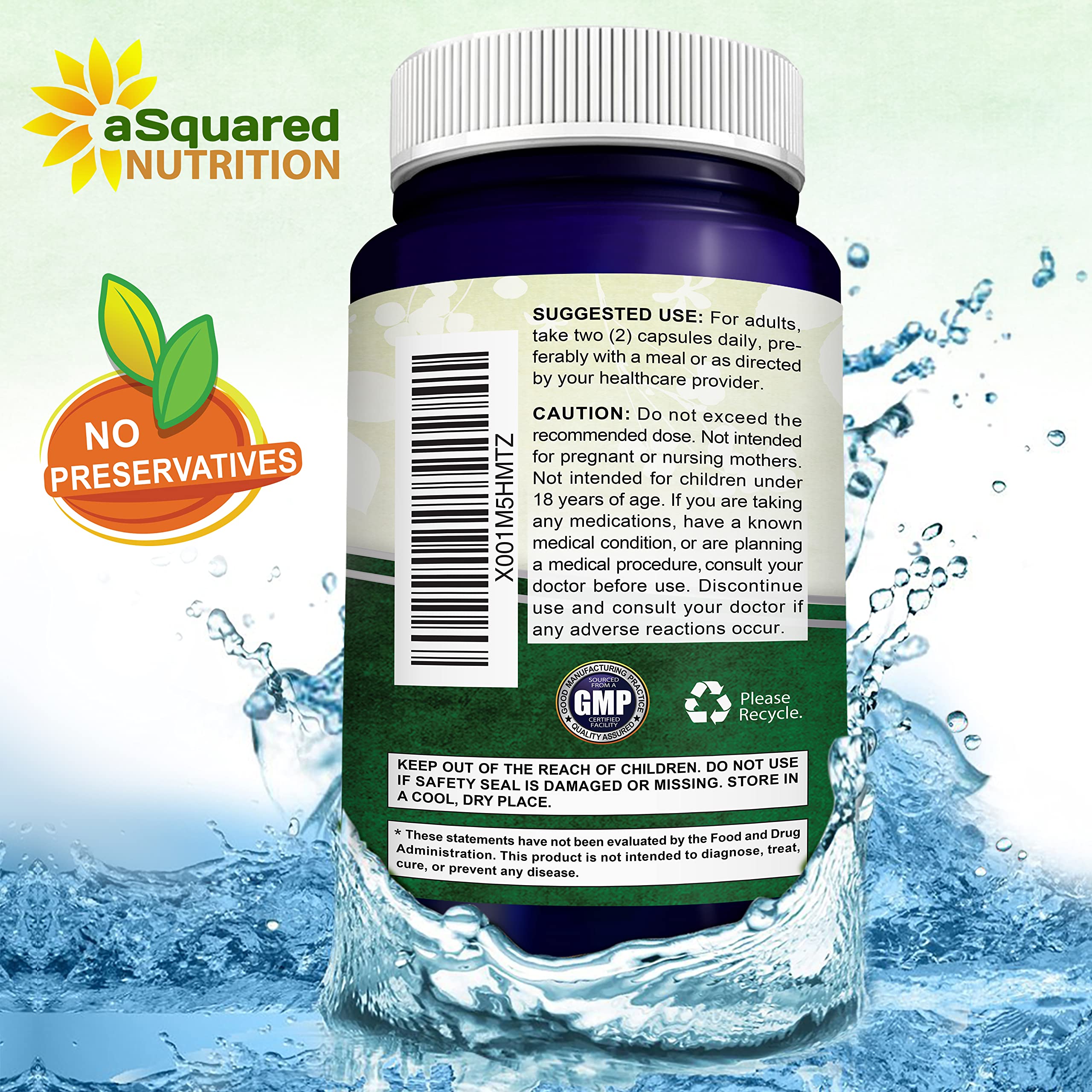 aSquared Nutrition bottle setting conveys a health-forward routine for immune support.