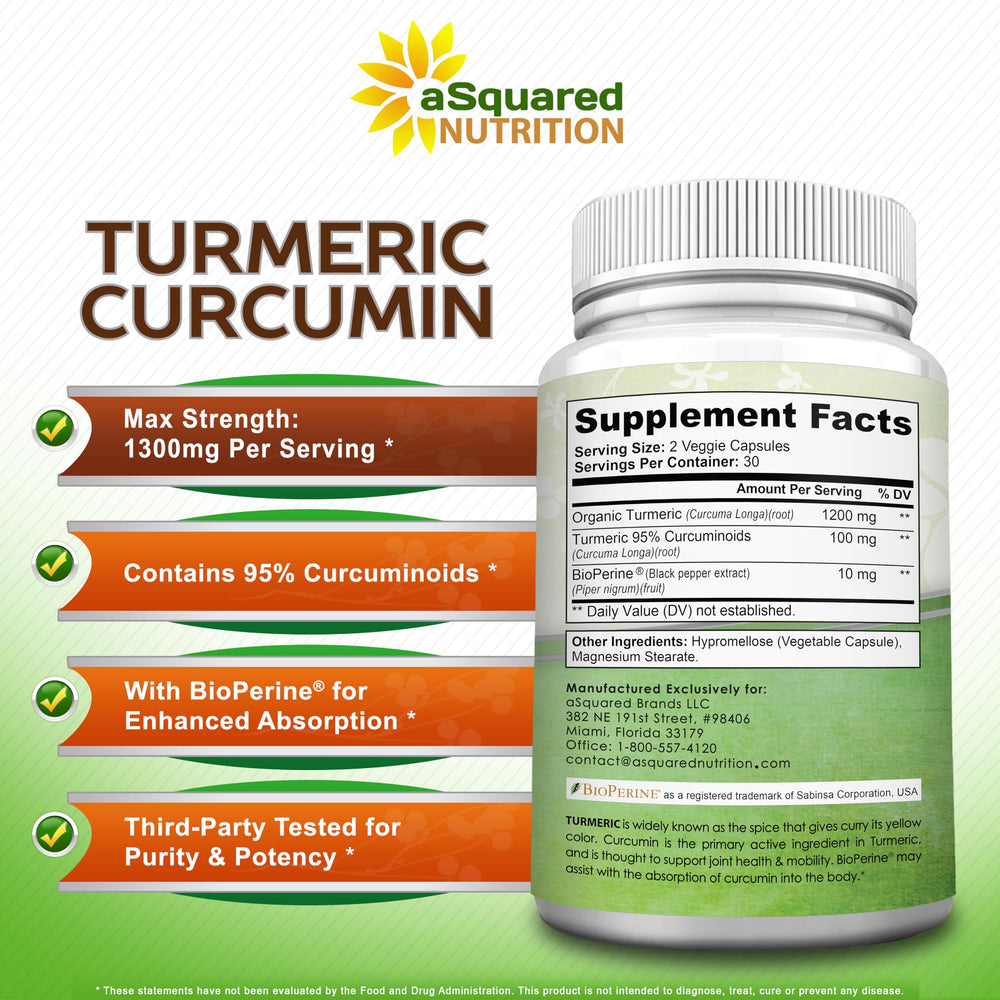 aSquared Nutrition turmeric capsules promoting joint mobility for an active lifestyle