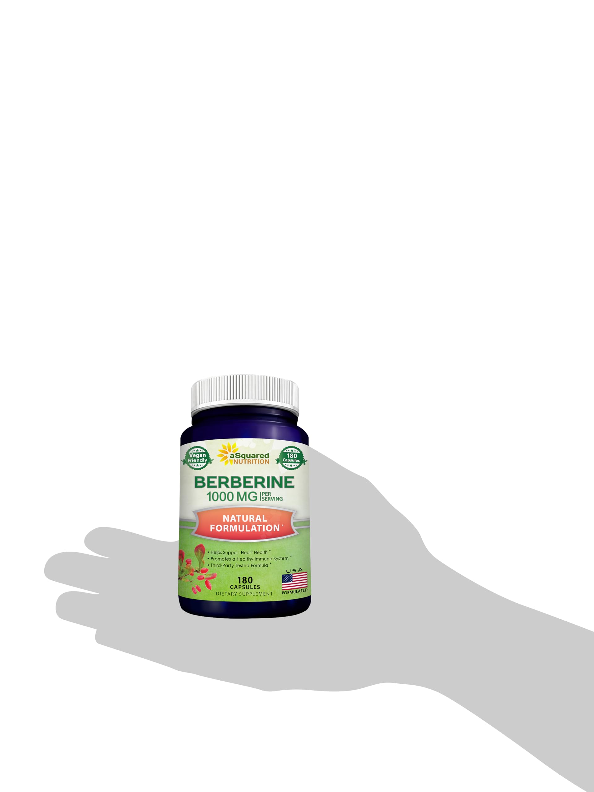 aSquared Nutrition sustainable packaging on shelf