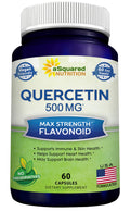 aSquared Nutrition Quercetin 500mg – 60 Veg Capsules for Immune Support & Heart Health