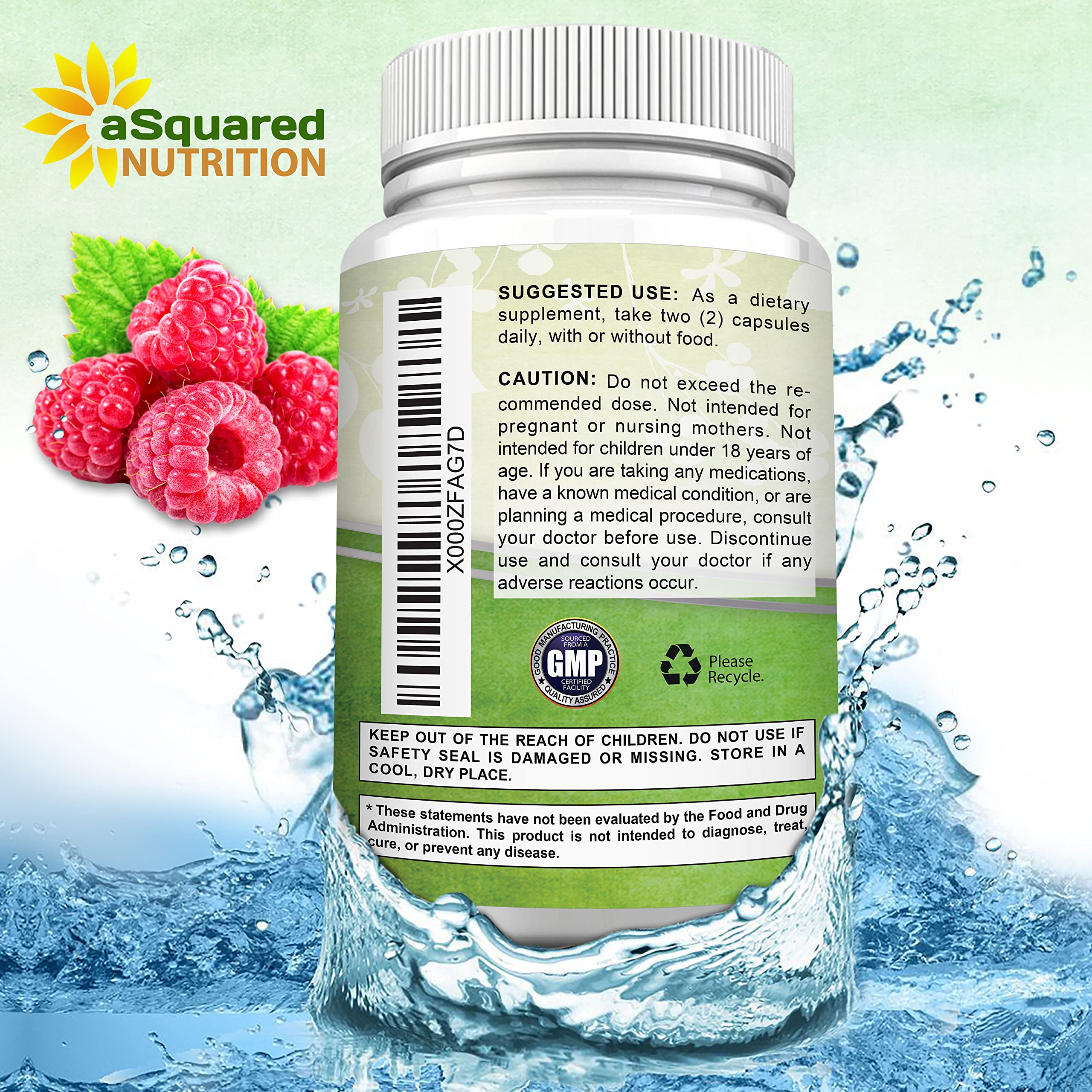 Front of box showing 180 capsules and 3 month supply claim.