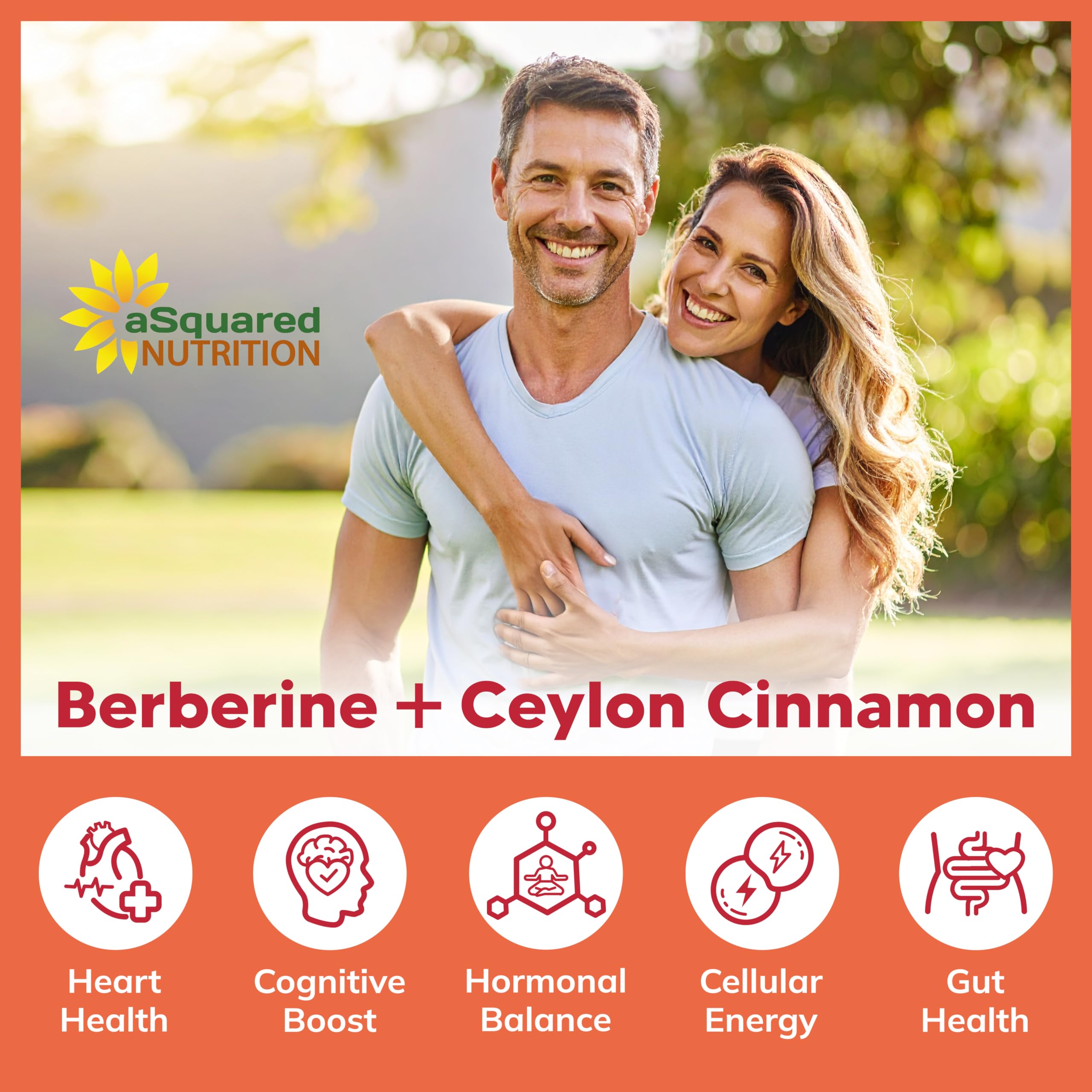 Vegan-friendly, non-GMO Berberine Cinnamon formula with no artificial additives