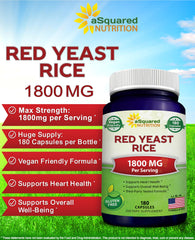 aSquared Nutrition ingredients label shows Monascus Purpureus metabolites.